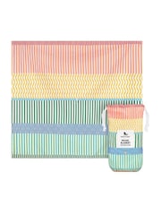 Dock & Bay Stripe Up Your Life Picnic Outdoor Waterproof Blanket - Image 3 of 6