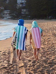 Poncho de praia de secagem rápida para adultos Dock & Bay - Imagem 2 de 6