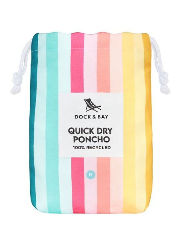 Poncho de praia de secagem rápida para adultos Dock & Bay - Imagem 6 de 6