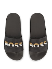 BOSS Black Logo Sliders With Touch Fastening - Image 7 of 12