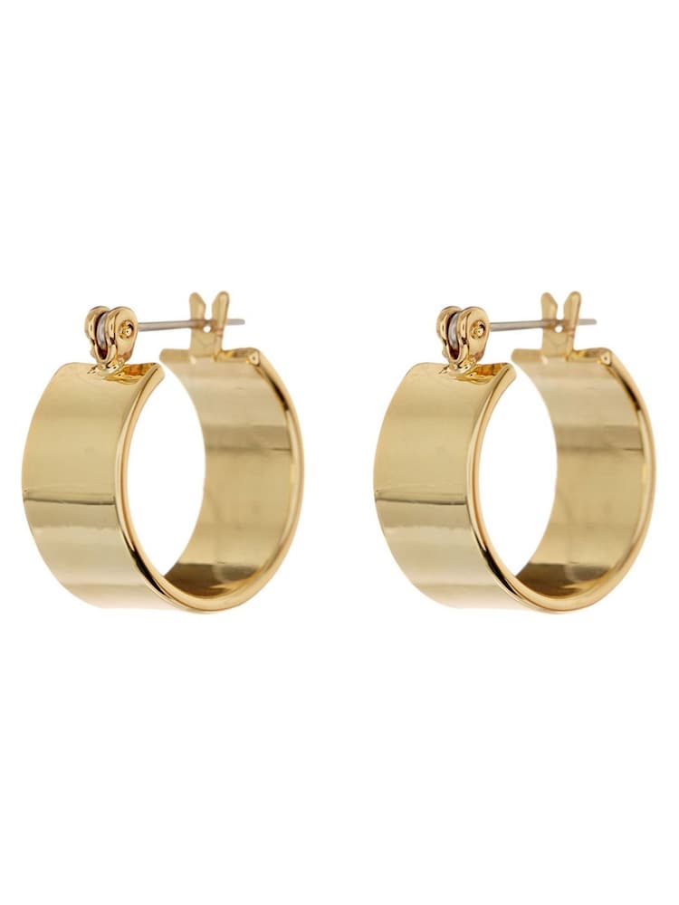 Luv Aj Gold Tone Positano Hoops Earrings - Image 1 of 4 Luv Aj Gold Tone Positano Hoops Earrings - Image 1 of 4