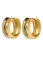 Luv Aj Gold Tone Monaco Huggies Earrings - Image 4 of 4