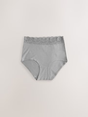 Printed Spot Full Brief Cotton and Lace Knickers 7 Pack - Image 11 of 13