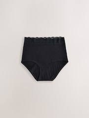 Printed Spot Full Brief Cotton and Lace Knickers 7 Pack - Image 6 of 10