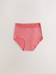 Printed Spot Full Brief Cotton and Lace Knickers 7 Pack - Image 8 of 10