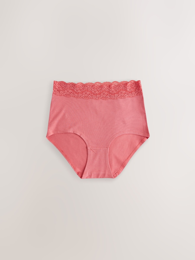 Pois imprimés - Culotte en coton et dentelle 7 Pack - Image 8 of 10