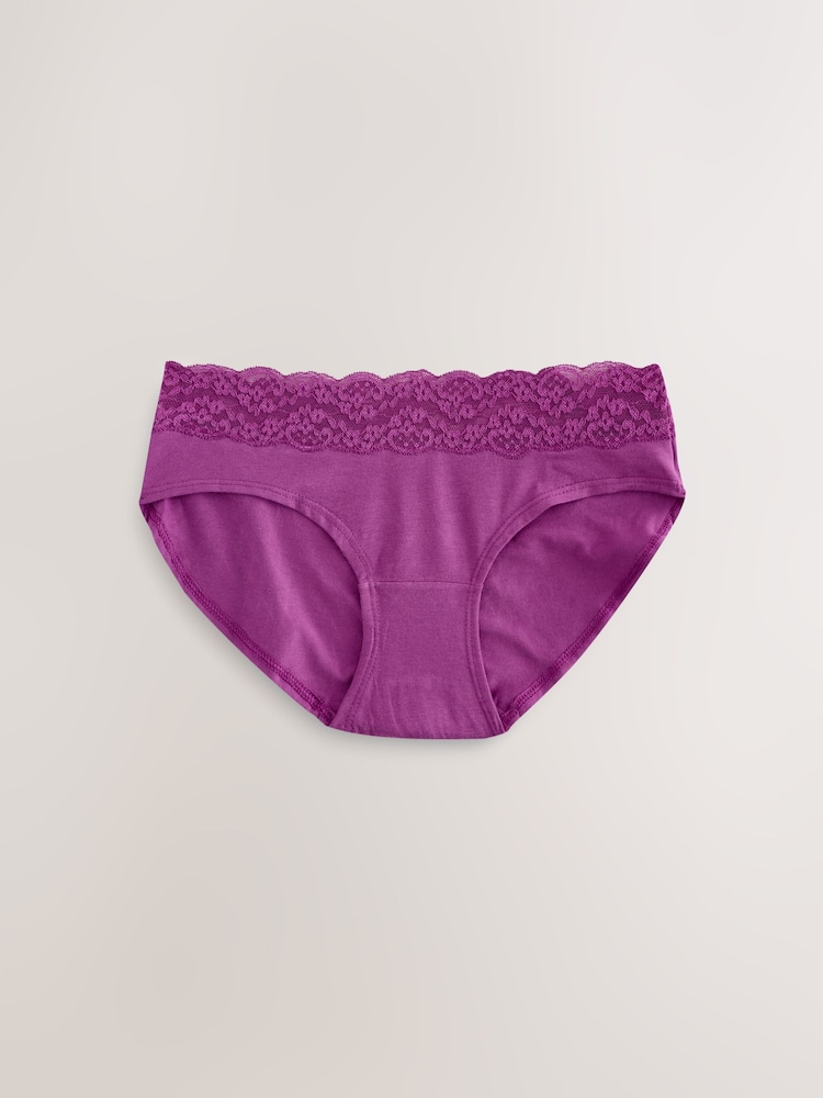 Navy Short Lace Knickers 4 Pack - Image 7 of 7