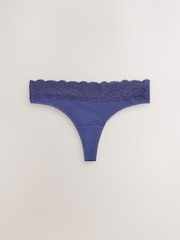 Azul marino - Pack de 4 braguitas de encaje - Imagen 3 de 7
