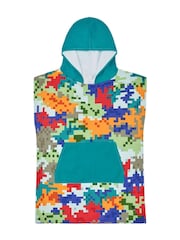 Dock & Bay Camo Cubes Kids Quick Dry Beach Poncho - Image 5 of 6