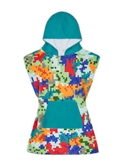 Dock & Bay Camo Cubes Kids Quick Dry Beach Poncho - Image 6 of 6