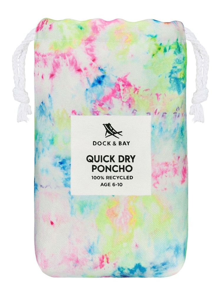 Dock & Bay Bubble Dreams Kids Quick Dry Beach Poncho - Image 6 of 6