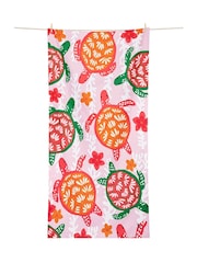 Dock & Bay Turtley Tropical Kids Quick Dry Beach Pool Towel - Image 1 of 6