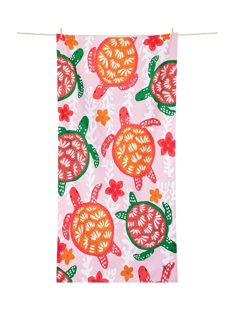 Dock & Bay Turtley Tropical Kids Quick Dry Beach Pool Towel - Image 1 of 6