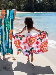 Dock & Bay Turtley Tropical Kids Quick Dry Beach Pool Towel - Image 4 of 6