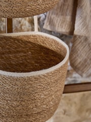 Neutral Seagrass Set of 3 Storage Baskets - Image 2 of 4