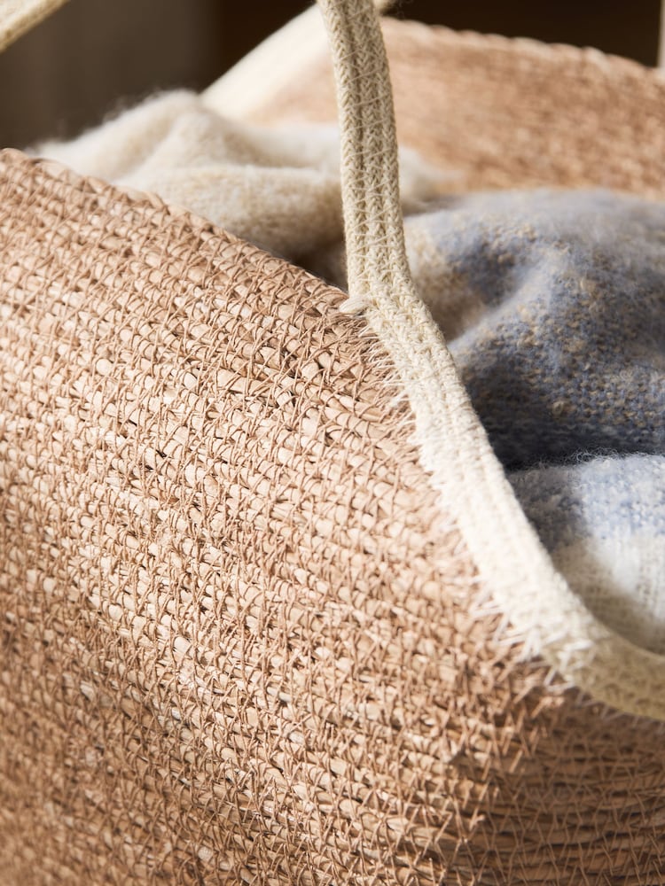 Neutral Seagrass Slim Storage Baskets - Image 2 of 3 Neutral Seagrass Slim Storage Baskets - Image 2 of 3