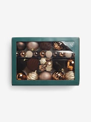 50 Pack Copper Chocolate Shatterproof Christmas Baubles - Image 1 of 2