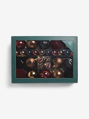 50 Pack Animal Burgundy Shatterproof Christmas Baubles - Image 1 of 5
