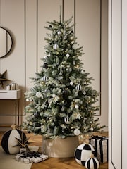 50 Pack Monochrome Stripe Shatterproof Christmas Baubles - Image 2 of 5