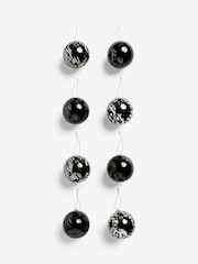 8 Pack Animal Print Shatterproof Christmas Baubles - Image 3 of 4