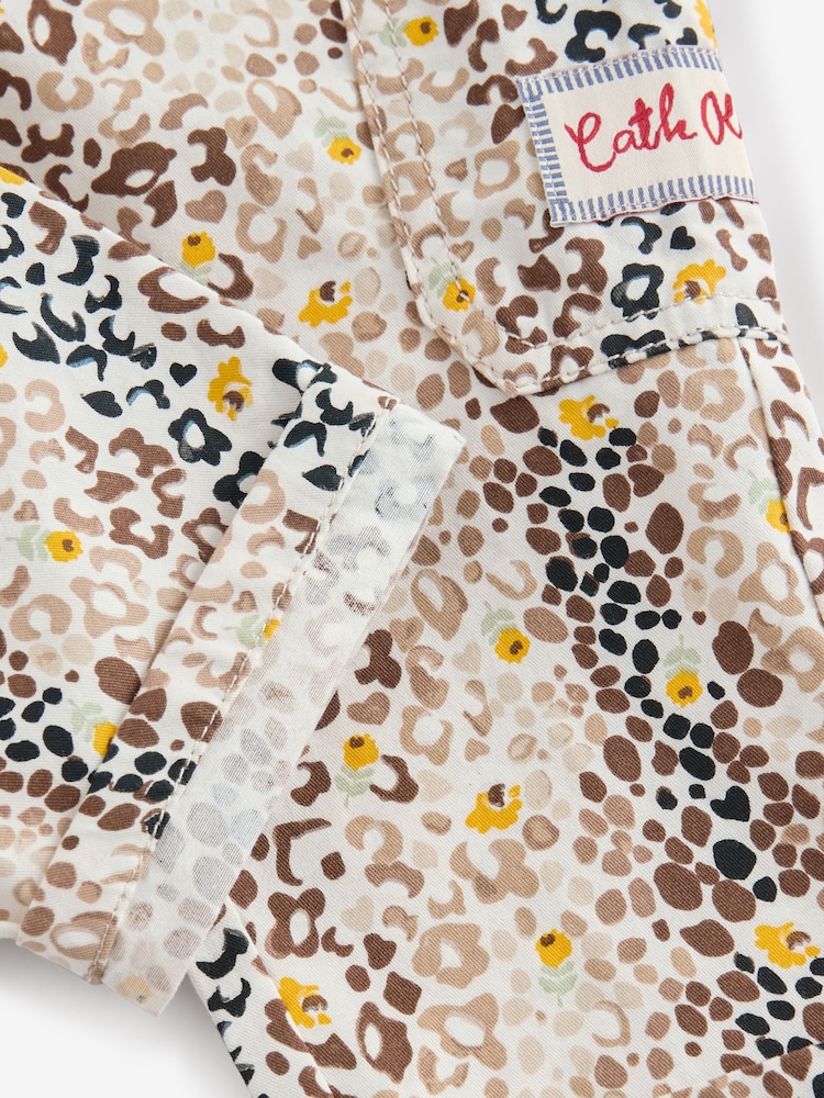 Tan Brown Leopard Print 100% Cotton Trousers (3mths-7yrs) - Image 12 of 12