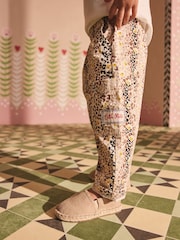 Tan Brown Leopard Print 100% Cotton Trousers (3mths-7yrs) - Image 4 of 12