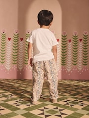 Tan Brown Leopard Print 100% Cotton Trousers (3mths-7yrs) - Image 6 of 12