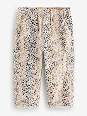 Tan Brown Leopard Print 100% Cotton Trousers (3mths-7yrs) - Image 8 of 12