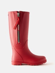 Mint Velvet Red Matte Knee High Wellies - Image 2 of 3