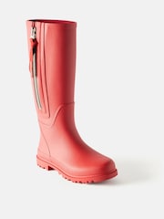 Mint Velvet Red Matte Knee High Wellies - Image 3 of 3