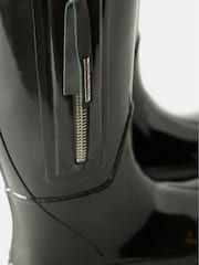 Mint Velvet Black Patent Knee High Wellies - Image 5 of 5