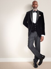 Black Signature Pontoglio Italian Velvet Waistcoat - Image 3 of 8