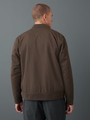 Brown Smart Bomber Jacket - Image 3 of 4
