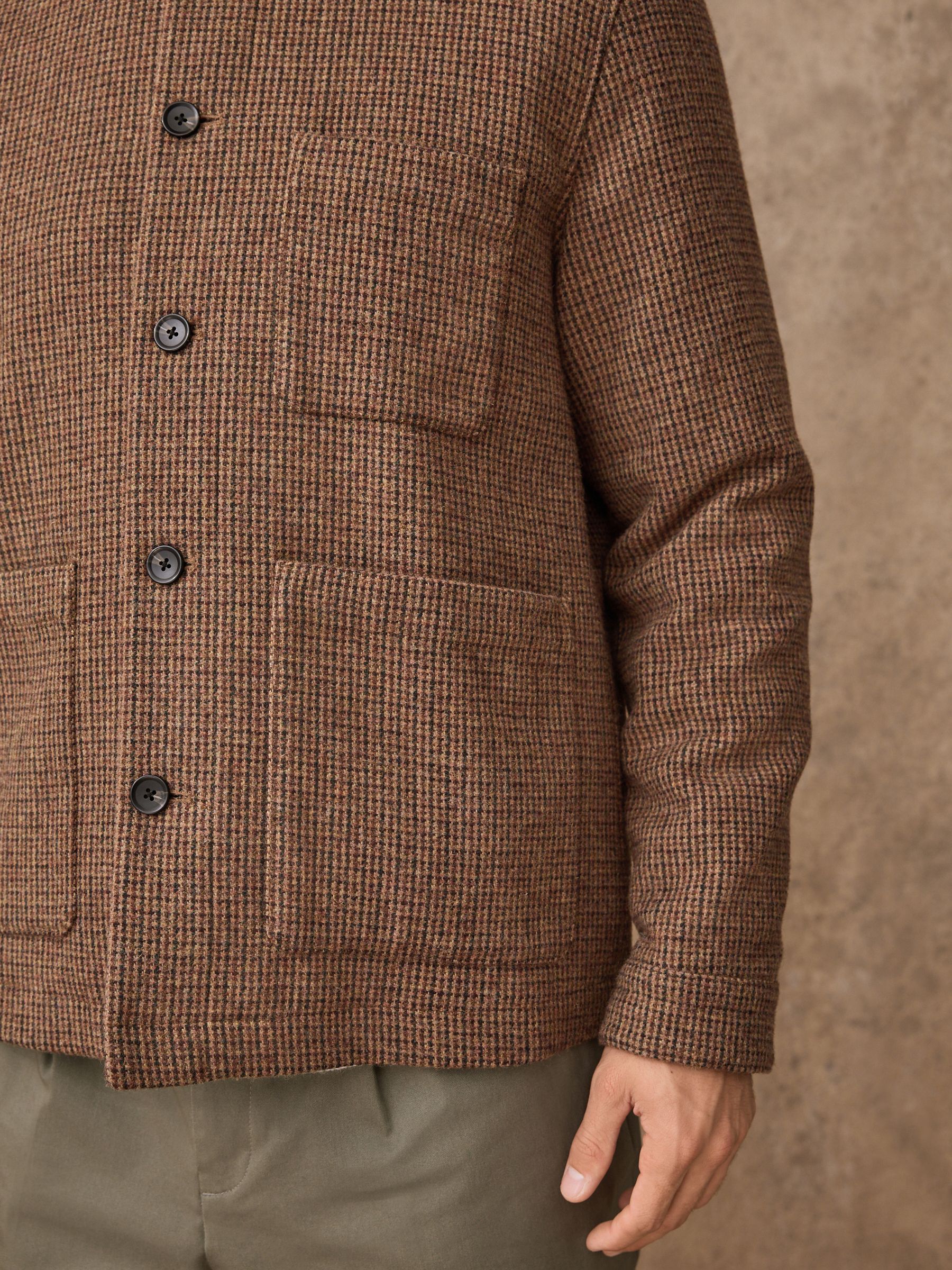 Buy Multi Textured Dogtooth Chore Jacket With Wool from Next USA