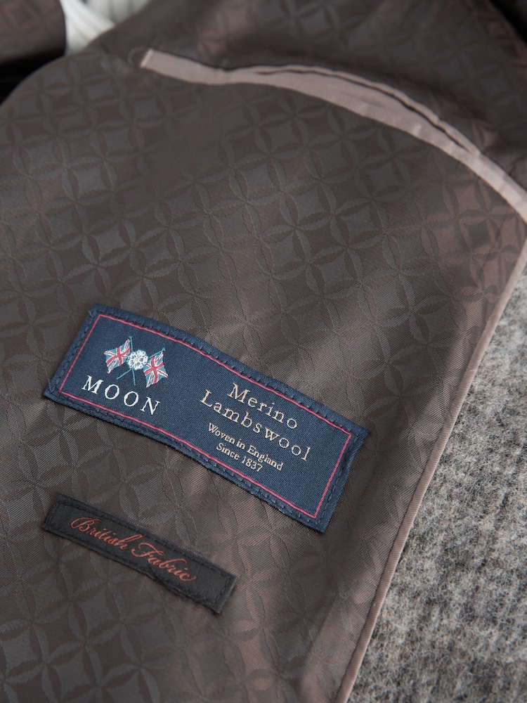 Grey Signature British Moons Merino Wool Check Shacket - Image 10 of 10