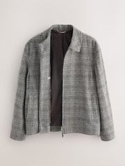 Grey Signature British Moons Merino Wool Check Shacket - Image 6 of 10