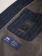 Navy Blue Signature British Moons Merino Wool Stripe Chore Shacket - Image 10 of 12