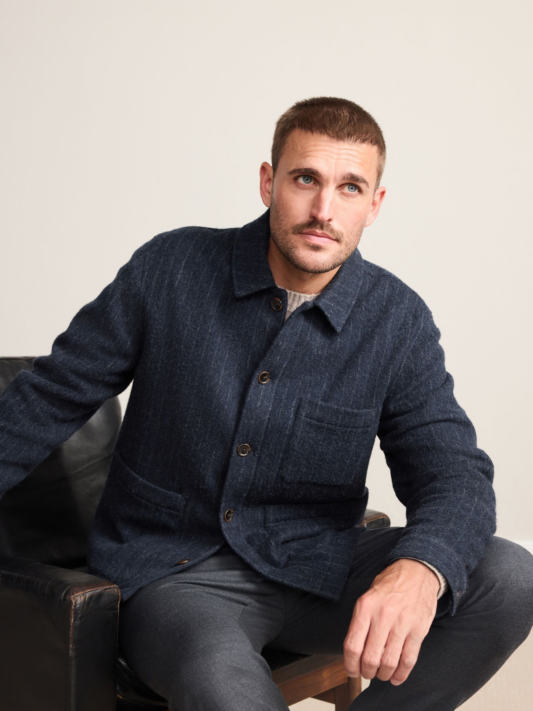 ミュージシャン HYSFORM COAT OF ARMS KNIT JACKET NAVY XL COAT OF