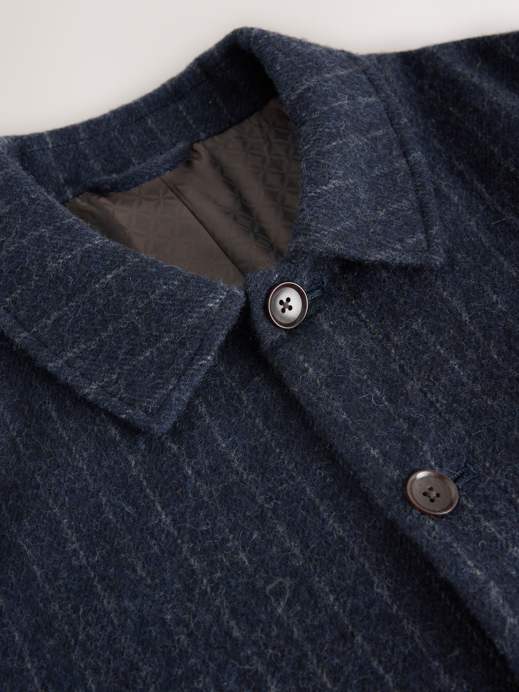Buy Navy Blue Signature British Moons Merino Wool Stripe Chore