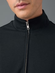 Navy Blue Smart Funnel Shacket With Wool - Image 4 of 9