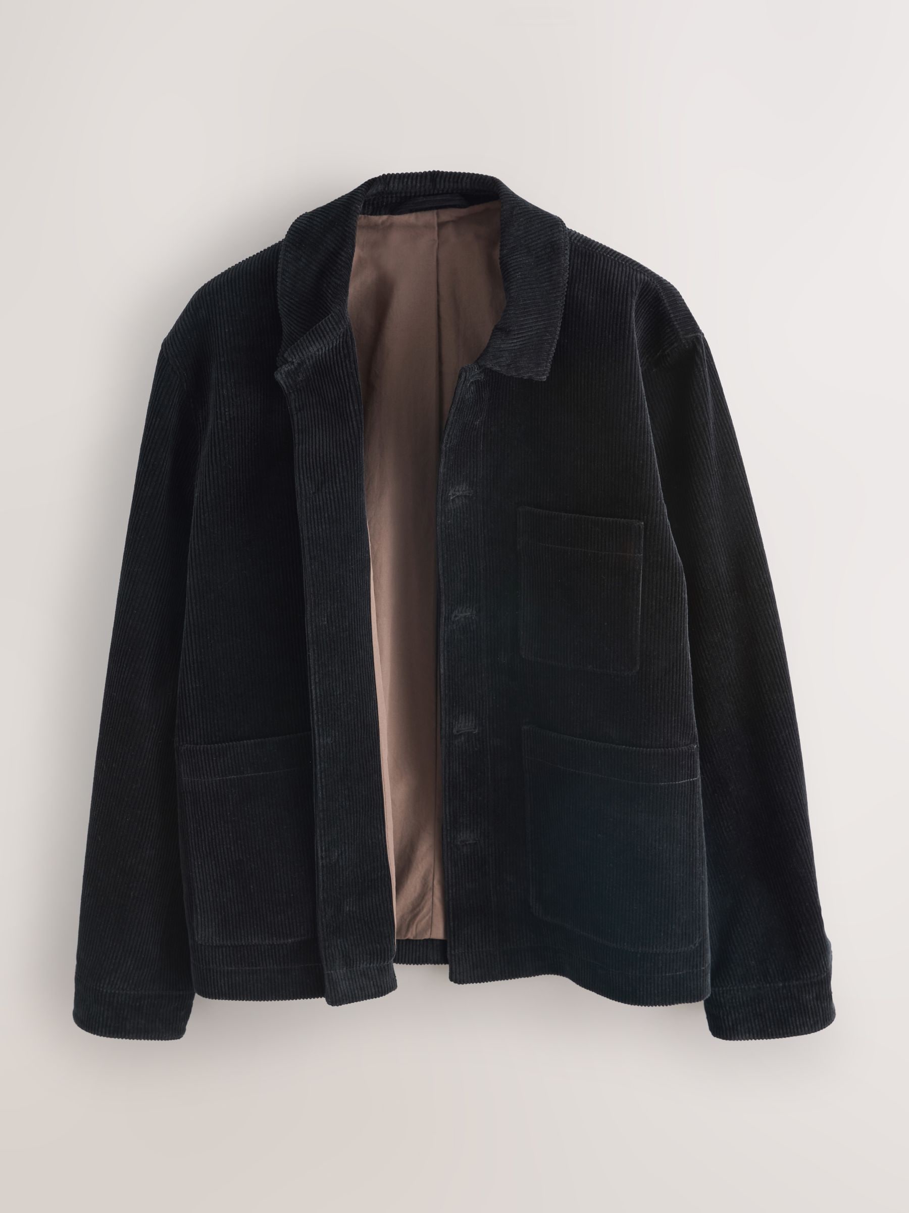 Buy Black Smart Rich Cord Chore Jacket from Next USA