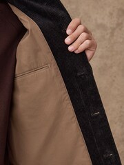 Black Smart Rich Cord Chore Jacket - Image 13 of 13