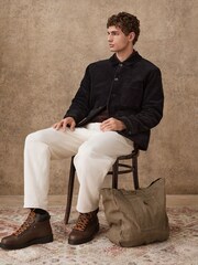 Black Smart Rich Cord Chore Jacket - Image 4 of 13