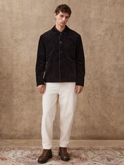 Black Smart Rich Cord Chore Jacket - Image 5 of 13