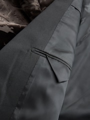 Brown Slim Fit Premium Floral Devore Velvet Blazer - Image 10 of 10