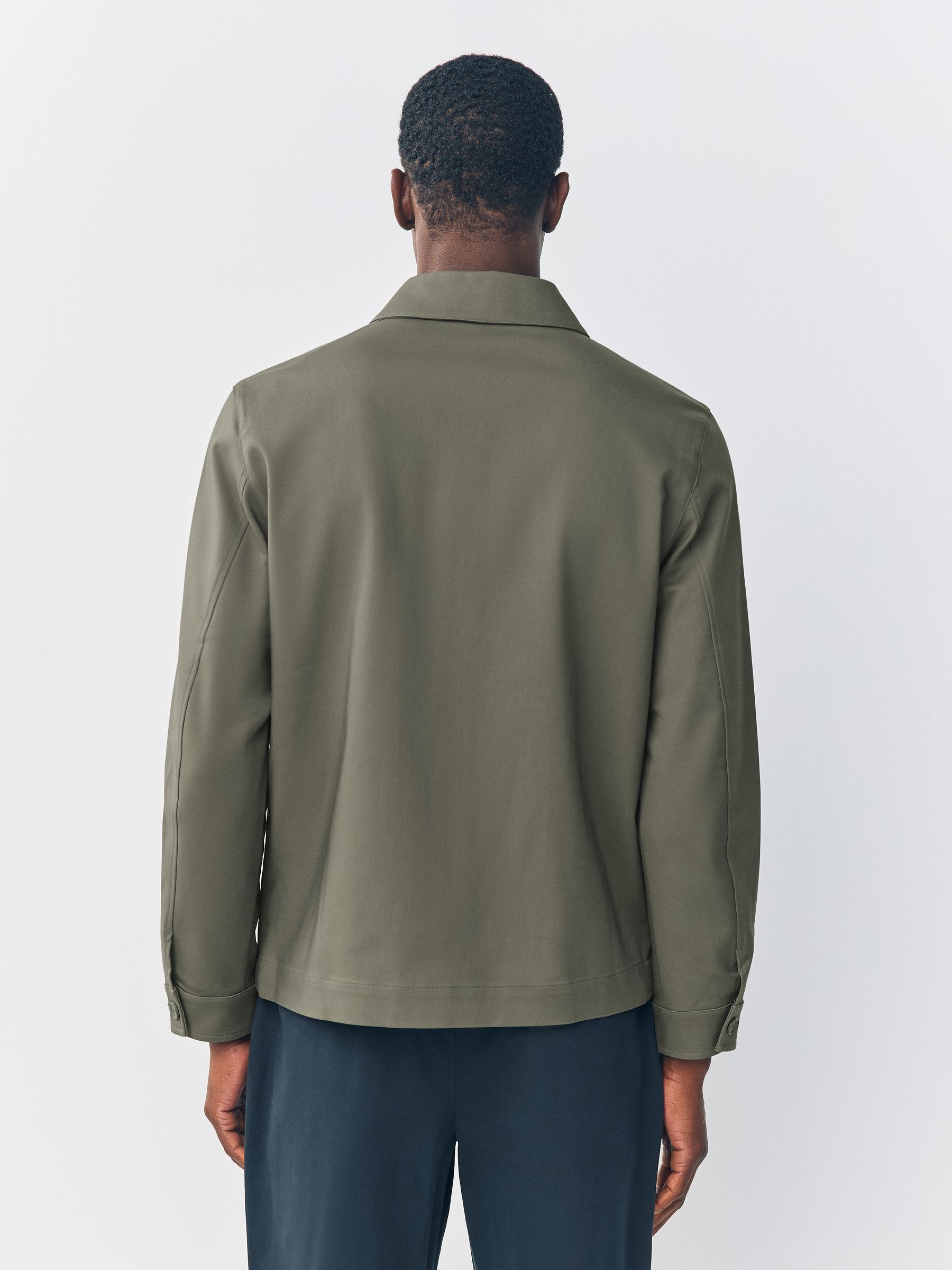 Buy Khaki Green N. Premium Smart Technical Jacket With Stretch