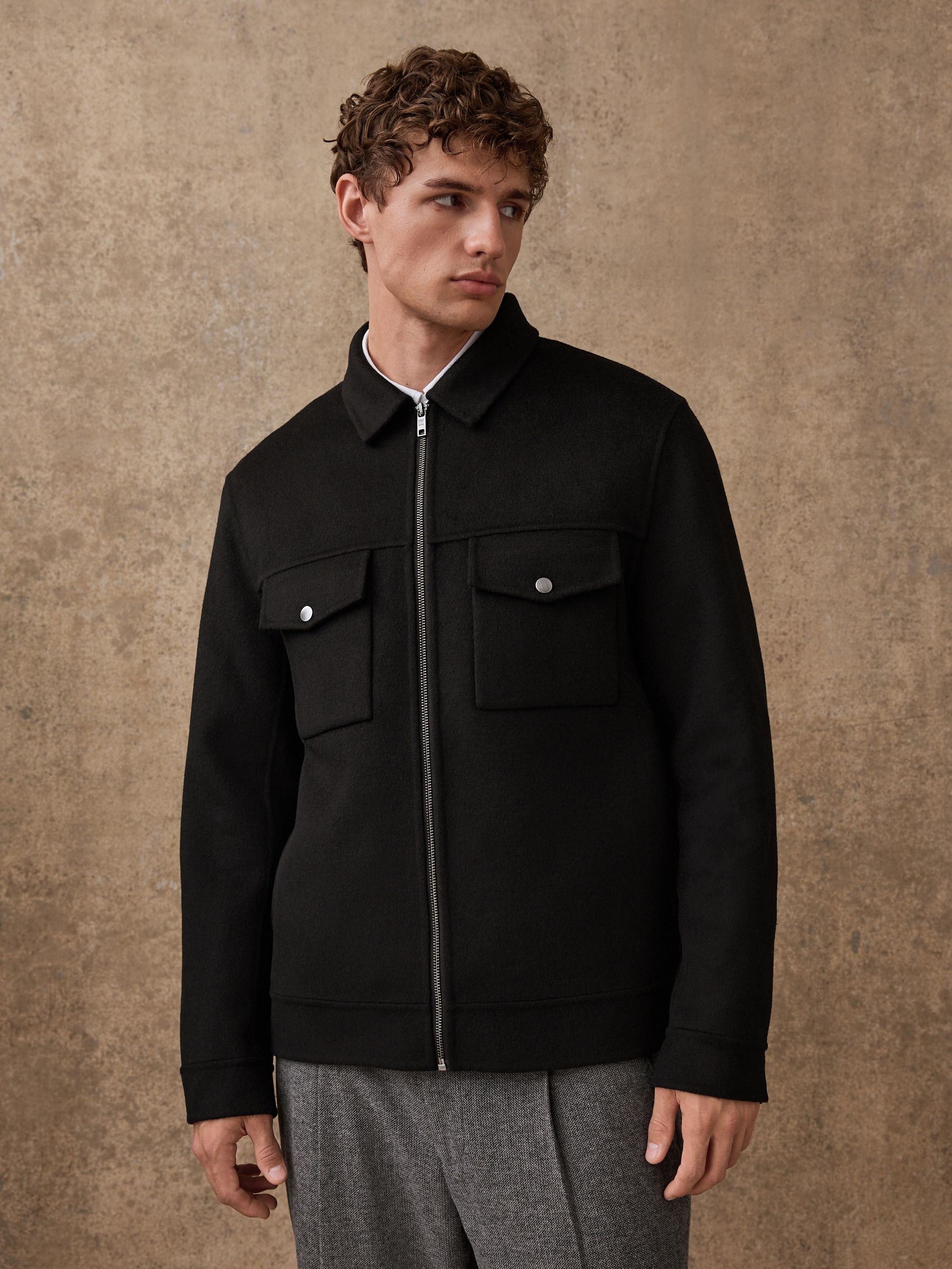 Buy Black N. Premium Wool Rich Soft Touch Jacket from Next USA