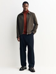 Castanho - Smart Textured Dogtooth Shacket - Imagem 2 de 5