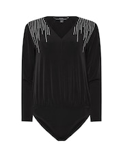 Star by Julien MacDonald Black Embellished Shoulder Bodies - Image 5 of 5