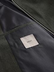 Khaki Green Smart Bomber Jacket - Image 10 of 10